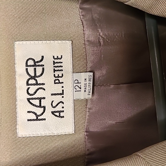 Kasper A.S.L Petite 2 Piece Skirt Suit Set - Size 12P - Picture 3 of 10